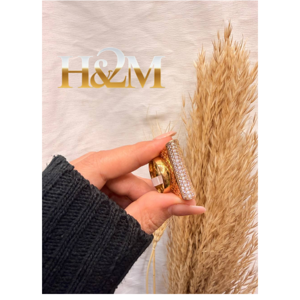 خاتم سواريه ذهبي بلايد ودبله