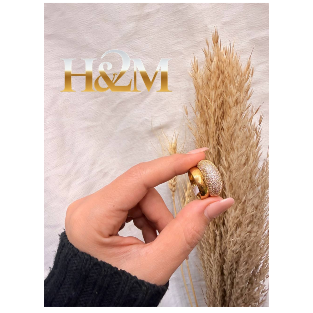 خاتم سواريه ذهبي بلايد ودبله