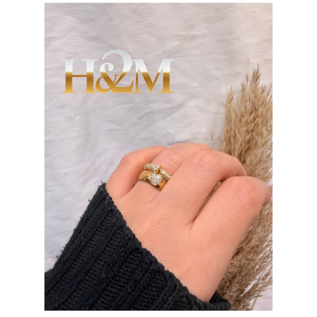 خاتم سواريه ذهبي بلايد ودبله