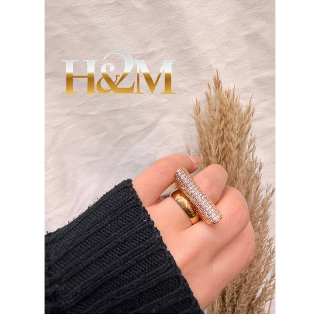 خاتم سواريه ذهبي بلايد ودبله