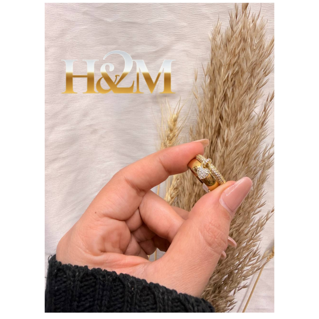 خاتم سواريه ذهبي بلايد ودبله